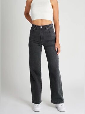 Abrand Jeans Black ‘94 High and Wide High Rise Wide Leg Jeans Size 24